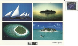 MALDIVES  Atolls  Dhonis   Nice Stamp - Maldives