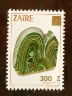 ZAIRE Mineraux, Yvert N° 1292 ** MNH, Neuf Sans Charniere (nouvelle Valeur Surchargée) - Minerals