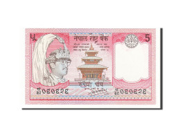 Billet, Népal, 5 Rupees, 1981-87, Undated, KM:30a, NEUF - Nepal