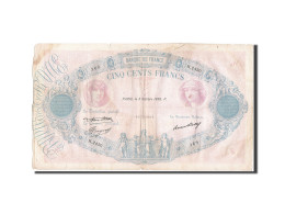 Billet, France, 500 Francs, 500 F 1888-1940 ''Bleu Et Rose'', 1936, 1936-10-08 - 500 F 1888-1940 ''Bleu Et Rose''