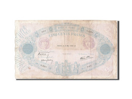 Billet, France, 500 Francs, 500 F 1888-1940 ''Bleu Et Rose'', 1939, 1939-05-19 - 500 F 1888-1940 ''Bleu Et Rose''