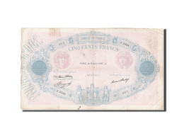 Billet, France, 500 Francs, 500 F 1888-1940 ''Bleu Et Rose'', 1937, 1937-04-15 - 500 F 1888-1940 ''Bleu Et Rose''