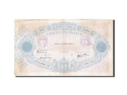 Billet, France, 500 Francs, 500 F 1888-1940 ''Bleu Et Rose'', 1938, 1938-07-15 - 500 F 1888-1940 ''Bleu Et Rose''