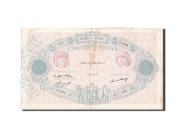 Billet, France, 500 Francs, 500 F 1888-1940 ''Bleu Et Rose'', 1937, 1937-05-13 - 500 F 1888-1940 ''Bleu Et Rose''