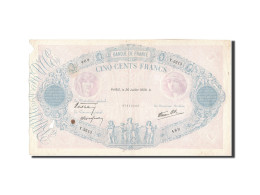 Billet, France, 500 Francs, 500 F 1888-1940 ''Bleu Et Rose'', 1939, 1939-07-20 - 500 F 1888-1940 ''Bleu Et Rose''