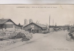 LASSIGNY  HOTEL DE LA CROIX D OR ET ROUTE DE NOYON - Lassigny