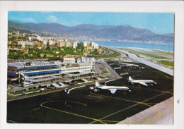 Cpsm NICE Vue Aérienne De L'aéroport 02N Ypa Avions - Transport Aérien - Aéroport