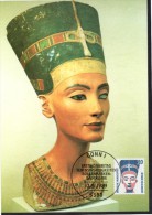 ALLEMAGNE  BERLIN   Carte Maxi  1989  Egypte Pharaon Nefertiti - Egittologia