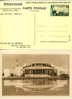 France Exposition Internationale De New York 1939 - Overprinter Postcards (before 1995)