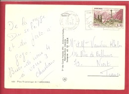 Y &T N°159  ANDORRE LA VIEILLE    Vers  FRANCE    1970 2 SCANS - Storia Postale