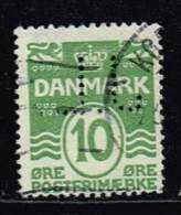 Dänemark 1921, Michel# 120 O Mit Perfin  J. L. - Oblitérés