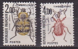 Taxe - Faune, Insectes - FRANCE - Coléoptères - N° 107-108 - 1982 - 1960-.... Afgestempeld