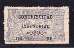 ESTAMPILHA FISCAL / CONTRIBUIÇÃO INDUSTRIAL - 0$05 - Used Stamps