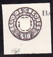 SELO DOE CHEQUES - $10 - Used Stamps