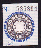 SELO DOE CHEQUES - $05 - Used Stamps