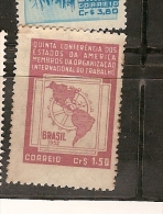 Brazil ** & 5 Conferência Dos Estados Unidos Da América, Organização Mundial Do Trabalho 1952 (511) - Neufs