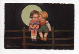 Carte Postale - Illustrateur Colombo - Enfants - Bisou Sous La Lune- 1964 - Colombo, E.