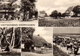 Dierhagen - S/w Mehrbildkarte 8 - Fischland/Darss