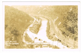 RB 1071 -  Real Photo Postcard - The Narrows & Railway Station - Cumberland Maryland USA - Other & Unclassified