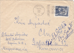 32693- POSTAL SERVICE, STAMPS ON COVER, 1974, HUNGARY - Cartas & Documentos