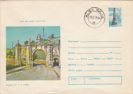 32850- ALBA IULIA FORTRESS GATE, ARCHAEOLOGY, COVER STATIONERY, 1975, ROMANIA - Arqueología
