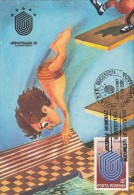 32877- SWIMMING, WORLD UNIVERSITY GAMES, MAXIMUM CARD, 1981, ROMANIA - Schwimmen