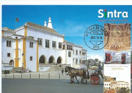 CARTE MAXIMUM - MAXICARD - MAXIMUMKARTE - MAXIMUM CARD - PORTUGAL- PALAIS NACIONAL DU VILLAGE - SINTRA - (SIÈ XIV) - Maximum Cards & Covers