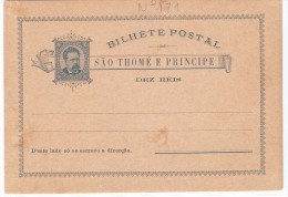 BILHETE POSTAL S. TOMÉ E PRINCIPE (NOVO) - Storia Postale