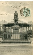 CPA 44 NANTES COURS DE LA REPUBLIQUE ET STATUE DU GENERALE CAMBRONNE 1905 - Nantes