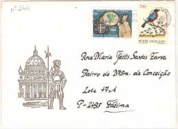 CARTA CIRCULADA DO VATICANO PARA PORTUGAL - Storia Postale