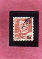 DANEMARK DANMARK DENMARK DANIMARCA 1959 1960 FREDERIK IX PARCEL POST SURCHARGED 30o 30 O ON 25 PACCHI POSTALI USATO USED - Parcel Post