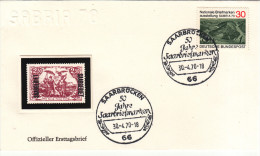 Brief-Kuvert, FDC, Saarbrücken Sonderstempel, 1970 - Sonstige & Ohne Zuordnung