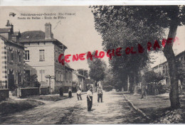 87 - MEZIERES SUR ISSOIRE - ROUTE DE BELLAC  ECOLE DES FILLES - Meziere Sur Issoire