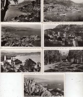 7 Mini Cartes - Roquebrune, Cap St-Martin, Palais, Port, Casino, Principauté, Turbie Et Château Mapoule - Collezioni & Lotti