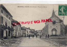 87 - MEZIERES SUR ISSOIRE - PLACE DE L' EGLISE - RESTAURANT DU TRAMWAY   EDITEUR LARAND BURALISTE - Meziere Sur Issoire