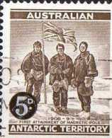 Australian Antarctic 1959 South Magnetic Pole Surcharge Used - Usati