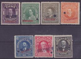 1910-92 CUBA TELEGRAPH 1910 COMPLETE SET SPECIMEN PROOF MNH - Unused Stamps