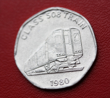 Token Jeton Aluminium " 20 National Transport Token / Class 508 Train" Chemin De Fer - Professionali/Di Società