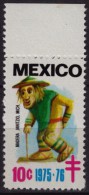 Indian Mask  / Folk Art - 1975 1976 MEXICO - Tuberculosis Charity Stamp - MNH - American Indians