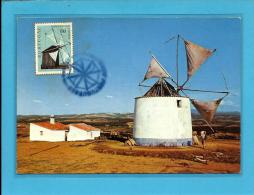 COIMBRA - MOINHO - WINDMILL - 24.02.1971 - PORTUGAL - CARTE MAXIMUM - MAXICARD - Cartes-maximum (CM)