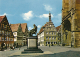 Dinkelsbühl - Marktplatz Und Christoph Von Schmid Denkmal - Dinkelsbühl