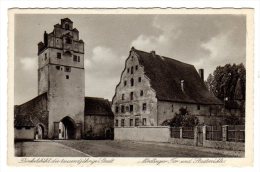 Dinkelsbühl - S/w Nördlingertor Und Stadtmühle - Dinkelsbuehl