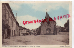 87 - MEZIERES SUR ISSOIRE - MEZIERE - PLACE EGLISE - EDITEUR ROY  1941 - Meziere Sur Issoire