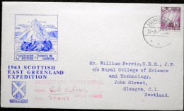 Greenland  COVER 1963 SCOTTISH EAST GREENLAND EXPEDITION    ( Lot  5942 ) - Storia Postale