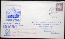 Greenland  COVER 1963 SCOTTISH EAST GREENLAND EXPEDITION    ( Lot  5942 ) - Brieven En Documenten