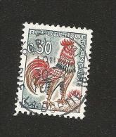 N° 1331A Coq De Decaris 0F30  France Oblitéré 1962 - 1962-1965 Coq De Decaris