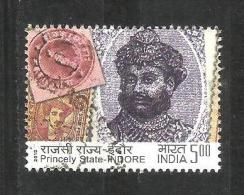 INDIA, 2010, FINE USED,  Indian Princely States  Stamp,  Indore State, 1 V - Oblitérés