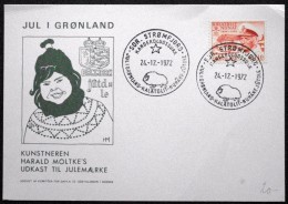 Greenland  Special Cancel Cover 1972 Christmas Postmark SDR. Strømfjord      ( Lot  5970 ) - Storia Postale