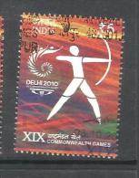 INDIA, 2010, FINE USED, XIX Commonwealth Games,  Sport, Archery  1 V - Gebraucht