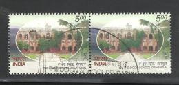 INDIA, 2010, FIRST DAY CANCELLED, PAIR,  Doon School, Dehradun, Education, - Gebruikt